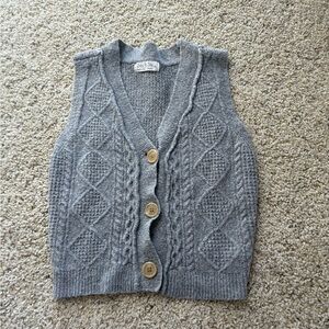 Jolie and Joy Gray Sweater Vest